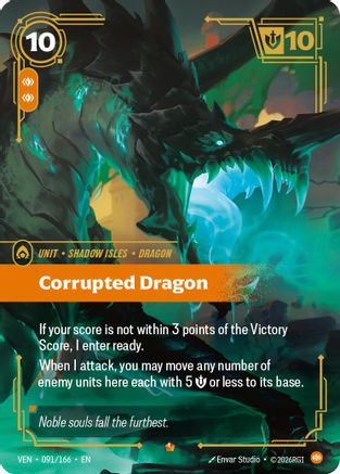 Corrupted Dragon (091/166) - Vendetta Foil
