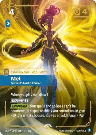 Mel, Newly Awakened (069b/166) - Riftbound Organized Play Promotional Cards Foil