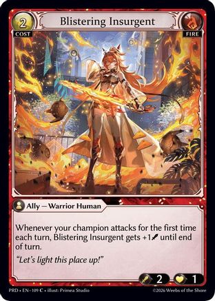 Blistering Insurgent (109) - asphodelparadise Foil