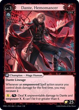 Dante, Hemomancer (006) - asphodelparadise Foil