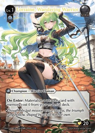 Lorraine, Wandering Warrior (CSR) (008) - asphodelparadise Foil