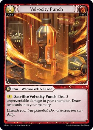 Vel-ocity Punch (137) - asphodelparadise Foil