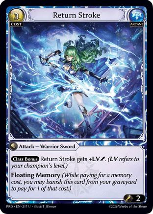 Return Stroke (Interference Curio Foil) (217) - asphodelparadise Foil
