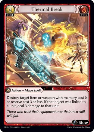 Thermal Break (Interference Curio Foil) (135) - asphodelparadise Foil