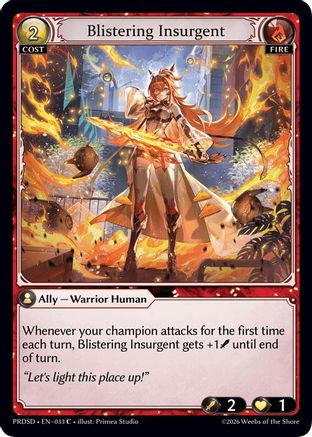 Blistering Insurgent (033) - asphodelparadise Starter Decks
