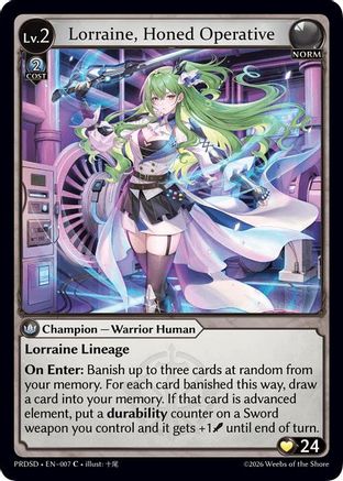 Lorraine, Honed Operative (007) - asphodelparadise Starter Decks
