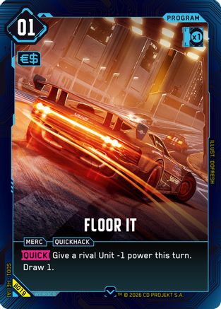 Floor It (B019) - The Heist Beta Starter Deck