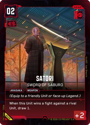 Satori - Sword of Saburo (B026) - Welcome to Night City Beta