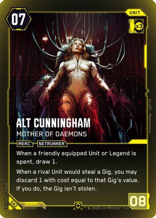 Alt Cunningham - Mother of Daemons (Rare) (B042) - Welcome to Night City Beta Foil