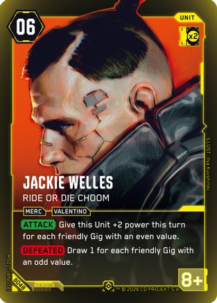 Jackie Welles - Ride or Die Choom (B048) - Welcome to Night City Beta Foil