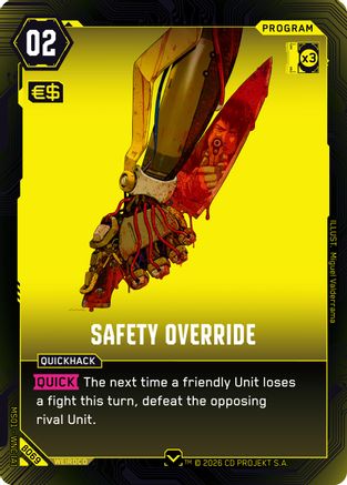 Safety Override (B069) - Welcome to Night City Beta