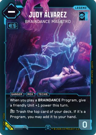 Judy Alvarez - Braindance Maestro (Epic) (B108) - Welcome to Night City Beta Foil