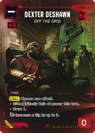 Dexter DeShawn - Off the Grid (ILegend) (B142) - Welcome to Night City Beta Foil