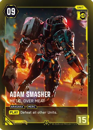 Adam Smasher - Metal Over Meat (Epic) (041) - Welcome to Night City Retail Foil