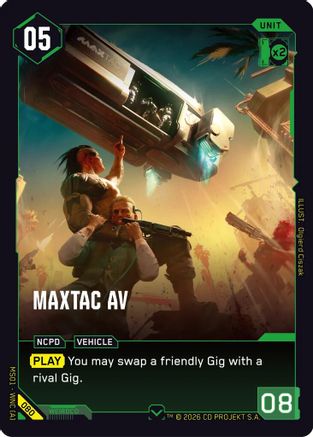MaxTac AV (080) - Welcome to Night City Retail