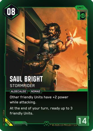 Saul Bright - Stormrider (089) - Welcome to Night City Retail Foil