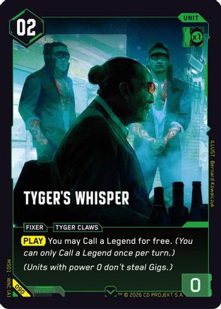 Tyger's Whisper (090) - Welcome to Night City Retail
