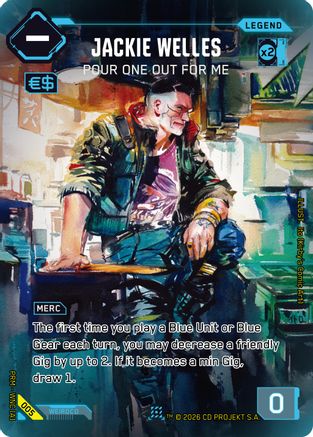 Jackie Welles - Pour One Out For Me (005) - Box Toppers Retail Foil