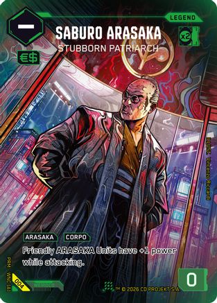 Saburo Arasaka - Stubborn Patriarch (004) - Box Toppers Retail Foil
