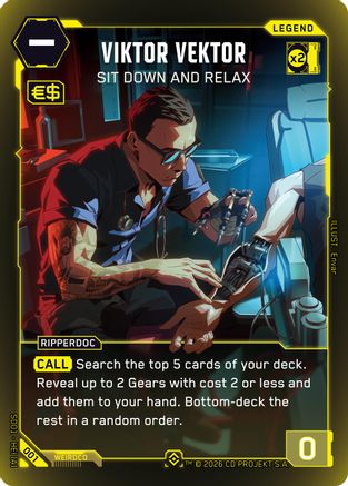 Viktor Vektor - Sit Down and Relax (001) - The Heist Retail Starter Deck Foil