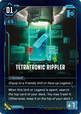 Tetratonic Rippler (018) - The Heist Retail Starter Deck