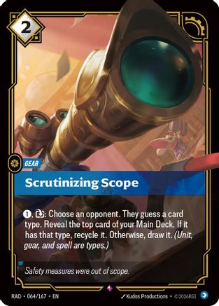 Scrutinizing Scope (064/167) - Radiance Foil
