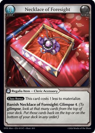 Necklace of Foresight (015) - Distorted Reflections Alter Edition