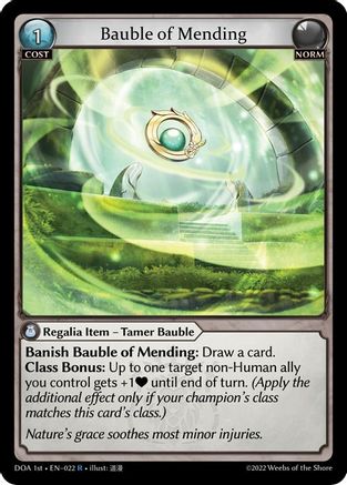 Bauble of Mending (022) - Dawn of Ashes 1st Edition