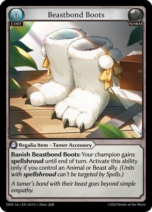 Beastbond Boots (023) - Dawn of Ashes 1st Edition Foil