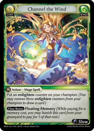 Channel the Wind (205) - Dawn of Ashes 1st Edition Foil