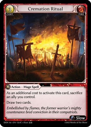 Cremation Ritual (126) - Dawn of Ashes 1st Edition