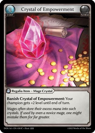 Crystal of Empowerment (030) - Dawn of Ashes 1st Edition