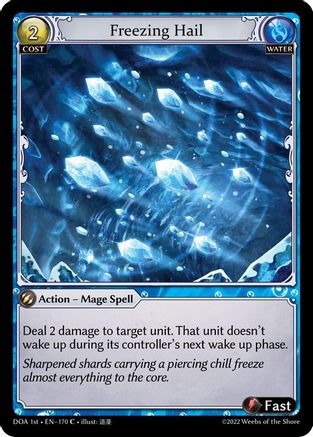 Freezing Hail (170) - Dawn of Ashes 1st Edition Foil