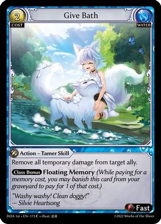 Give Bath (173) - Dawn of Ashes 1st Edition Foil