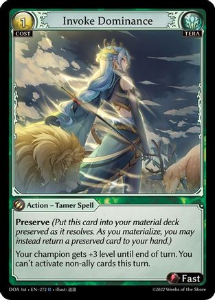 Invoke Dominance (272) - Dawn of Ashes 1st Edition Foil