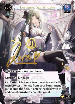 Lorraine, Spirit Ruler (CUR) (006) - Dawn of Ashes 1st Edition