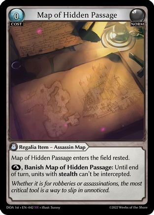 Map of Hidden Passage (042) - Dawn of Ashes 1st Edition Foil