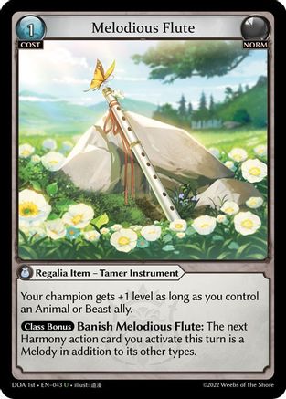 Melodious Flute (043) - Dawn of Ashes 1st Edition Foil
