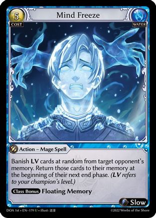 Mind Freeze (179) - Dawn of Ashes 1st Edition Foil