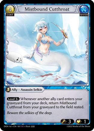 Mistbound Cutthroat (181) - Dawn of Ashes 1st Edition Foil