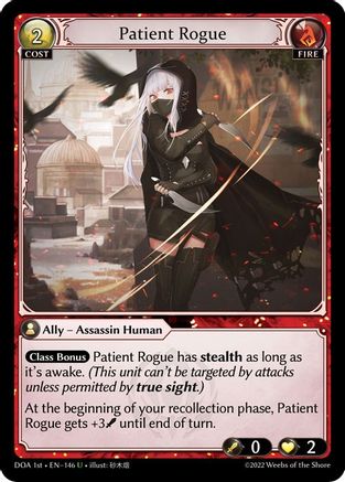 Patient Rogue (146) - Dawn of Ashes 1st Edition Foil