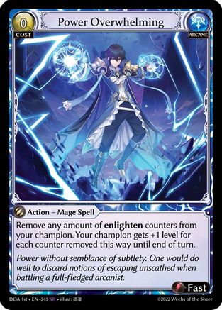 Power Overwhelming (245) - Dawn of Ashes 1st Edition Foil