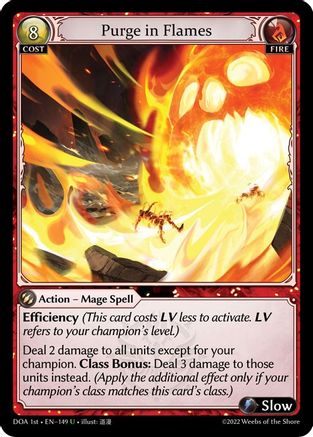 Purge in Flames (149) - Dawn of Ashes 1st Edition
