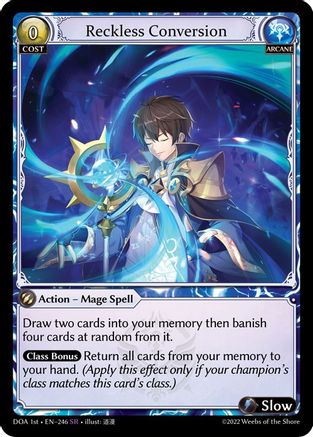 Reckless Conversion (246) - Dawn of Ashes 1st Edition Foil