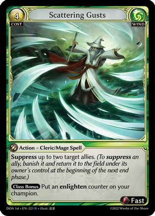 Scattering Gusts (221) - Dawn of Ashes 1st Edition Foil