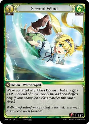 Second Wind (222) - Dawn of Ashes 1st Edition Foil