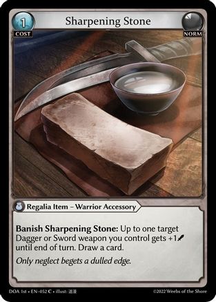 Sharpening Stone (052) - Dawn of Ashes 1st Edition