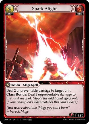 Spark Alight (153) - Dawn of Ashes 1st Edition Foil