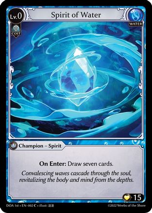 Spirit of Water (002) - Dawn of Ashes 1st Edition