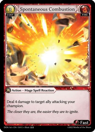 Spontaneous Combustion (154) - Dawn of Ashes 1st Edition